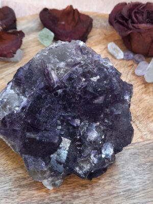 FLUORITE VIOLETTE BRUTE ESPAGNE CUBIQUE QUALITÉ EXTRA FLUORINE 0.633Kg