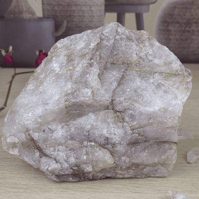 Bloc à poser de quartz Hématoïde pierre naturelle brute