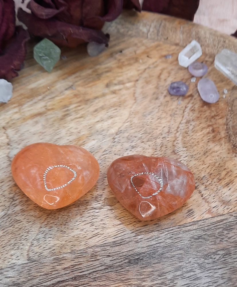 CŒUR QUARTZ HEMATOIDE