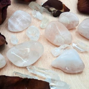 Quartz rose pierre roulée