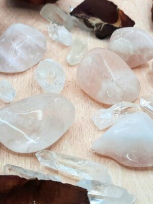 Quartz rose pierre roulée