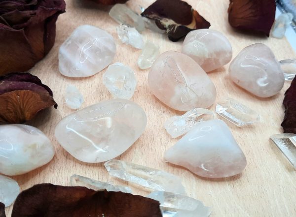 Quartz rose pierre roulée
