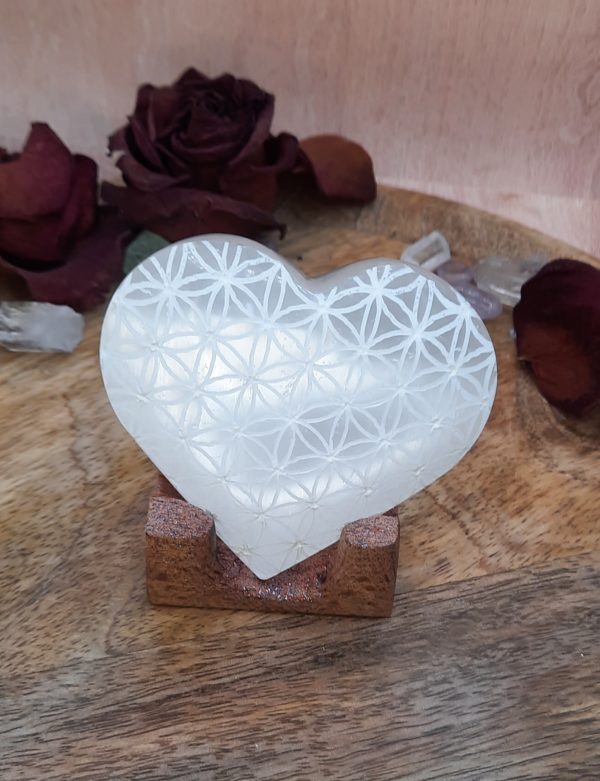 CŒUR SÉLÉNITE FLEUR DE VIE