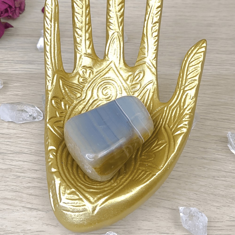 Agate pierre roulée taille XL
