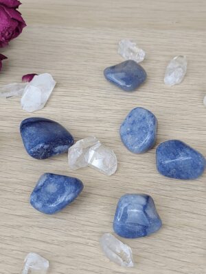 Aventurine bleue pierre roulée