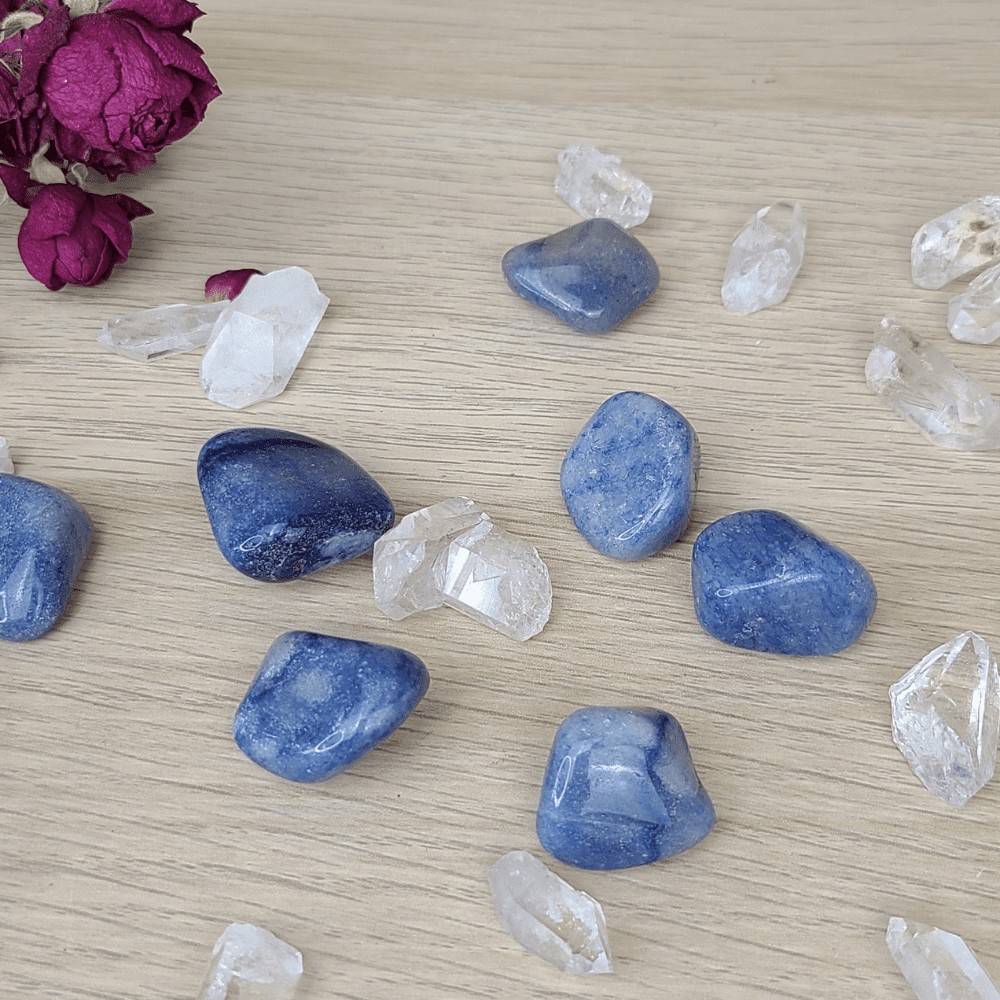 Aventurine bleue pierre roulée