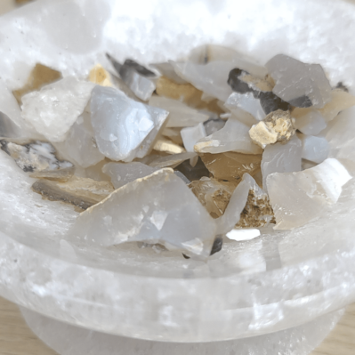 agate copeaux bruts