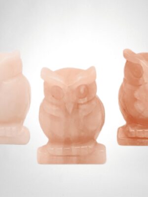 Aventurine - hibou - pierre sculptée