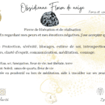 Obsidienne Flocon de neige