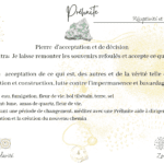 Préhnite pierre d'acceptation