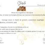 Stilbite pierre d'acceptation et de clarté