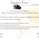 Obsidienne fumé pierre d'harmonie et d'équilibre