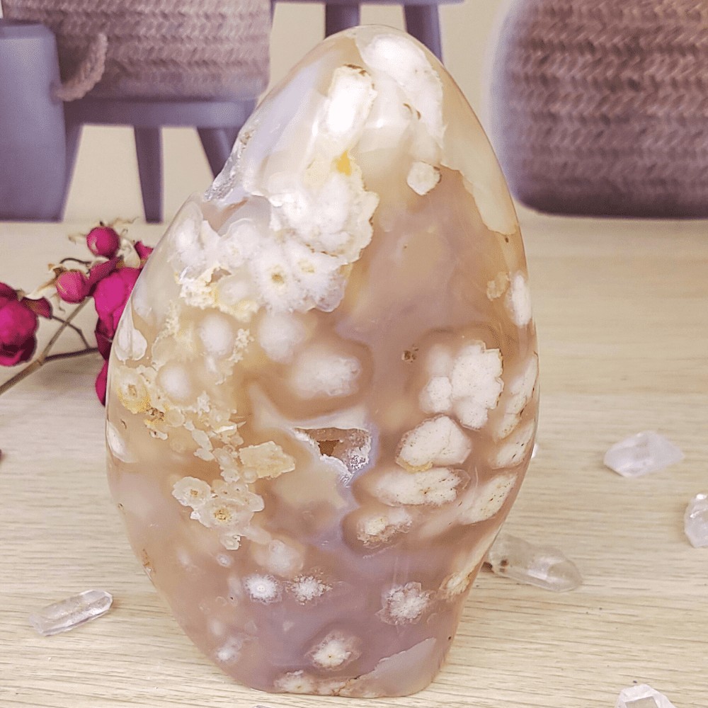 Agate fleur de cerisier