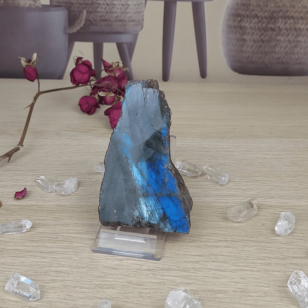 labradorite bleue brute
