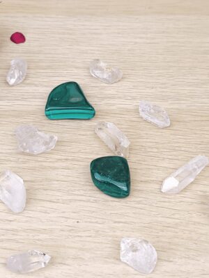 pierre roulée malachite pierre naturelle Congo