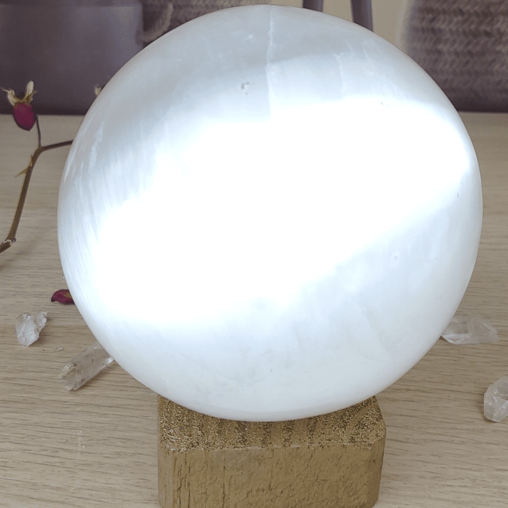 sphère sélénite 13cm