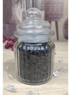 SHUNGITE COPEAUX BRUTS EN BOCAL DÉCO