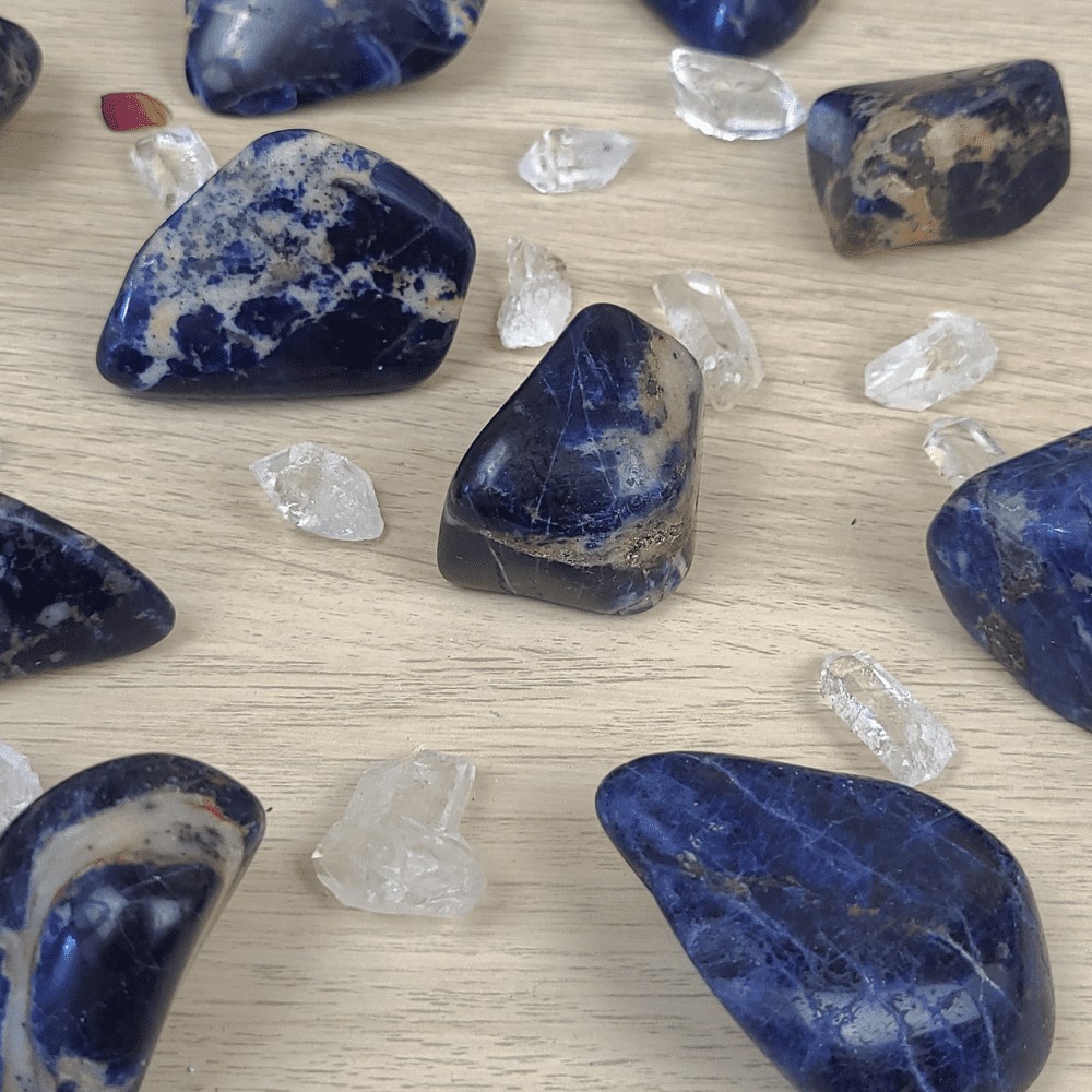 minéraux - Sodalite Afrique Pierre roulée XL