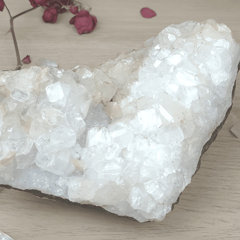Apophyllite Inde - Stilbite crème -87 pièce d'exception