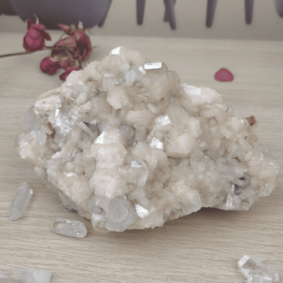Apophyllite et stilbite