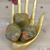 Unakite - feldspath épidote et quartz - pierre roulée XL