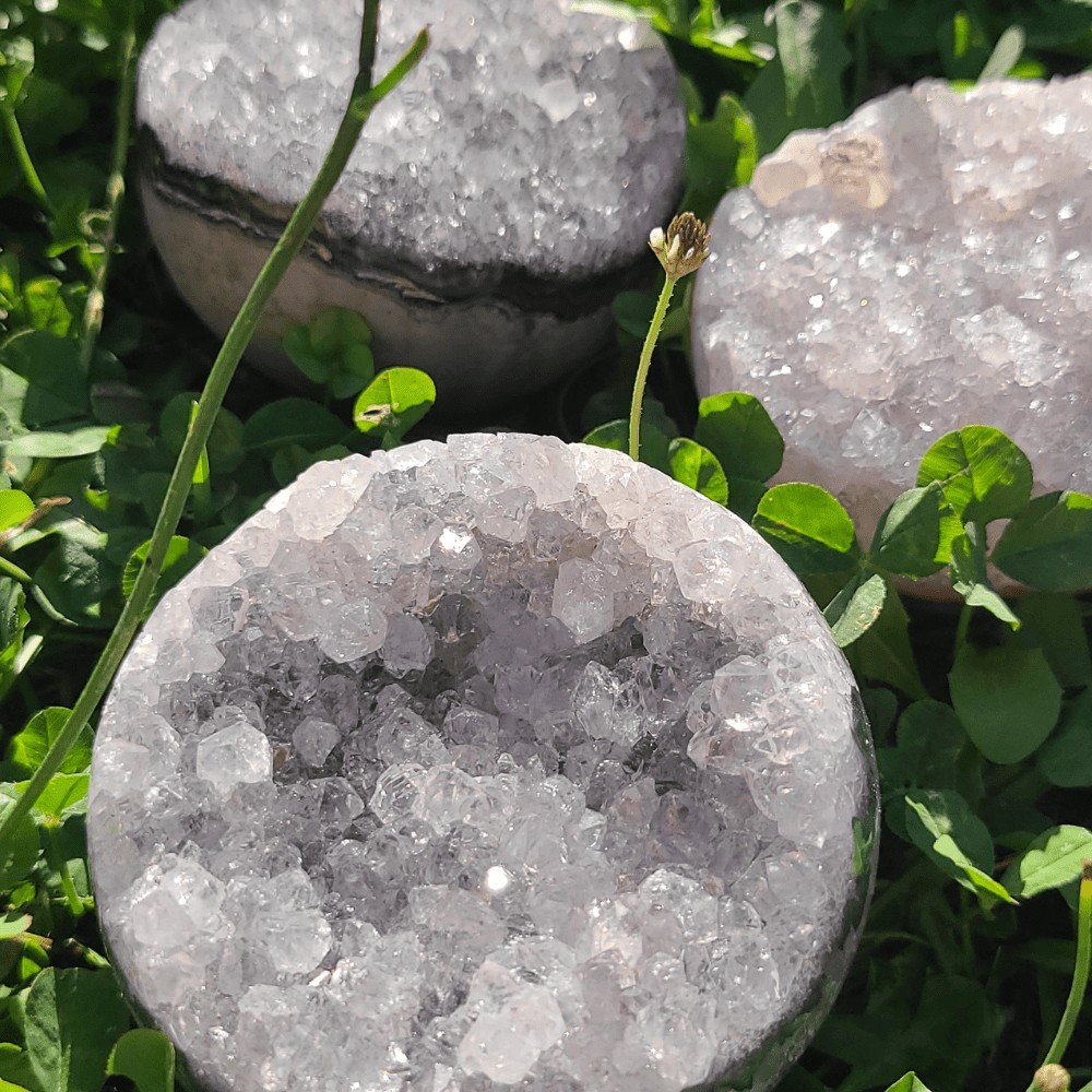Géode d’Améthyste Uruguay N°135 Sphère Quartz