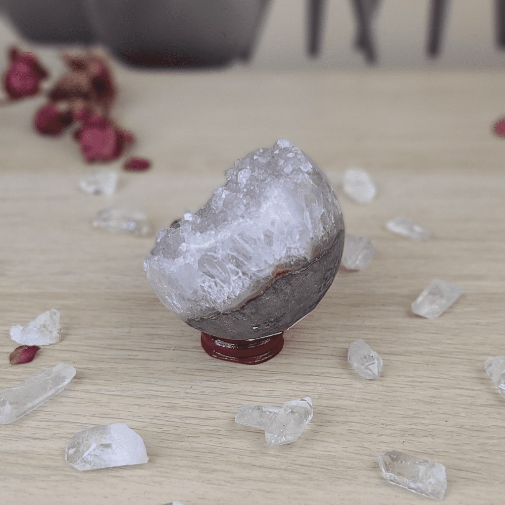 GÉODE D'AMÉTHYSTE URUGUAY SPHÈRE QUARTZ - N°102