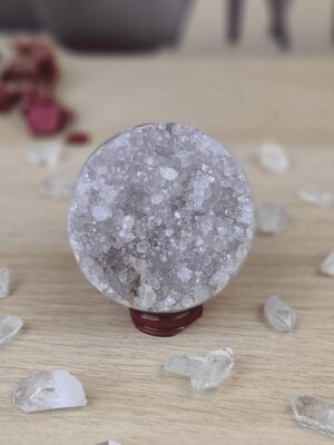 GÉODE D'AMÉTHYSTE URUGUAY SPHÈRE QUARTZ - N°102
