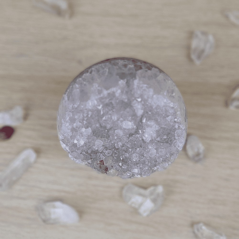 GÉODE D'AMÉTHYSTE URUGUAY SPHÈRE QUARTZ - N°102