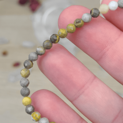 JASPE BUMBLEBEE - BRACELET FEMME - FACETTÉS