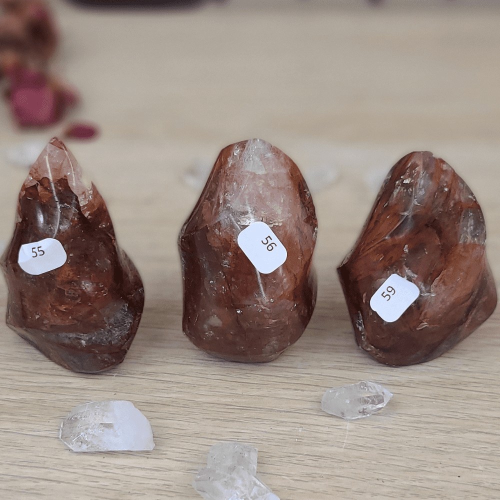 QUARTZ HÉMATOIDE ROUGE - FLAMME