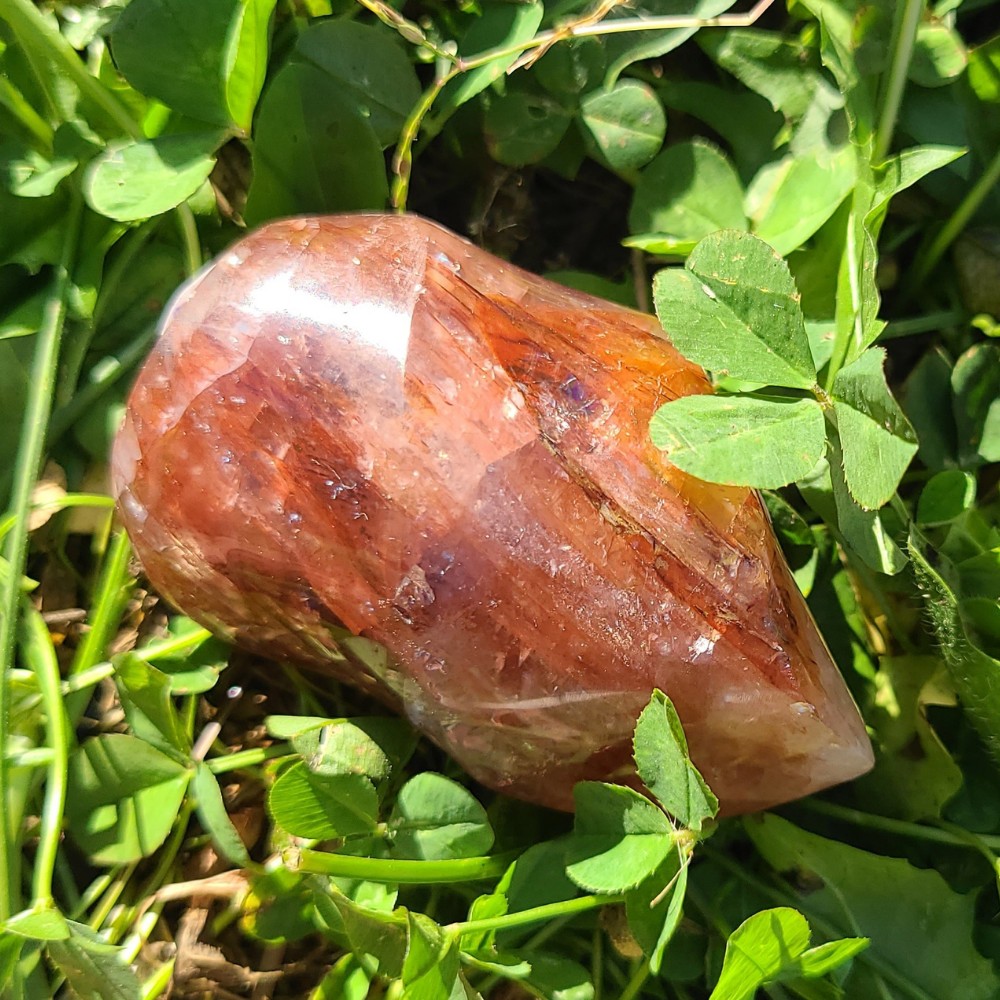 QUARTZ HÉMATOIDE ROUGE - FLAMME