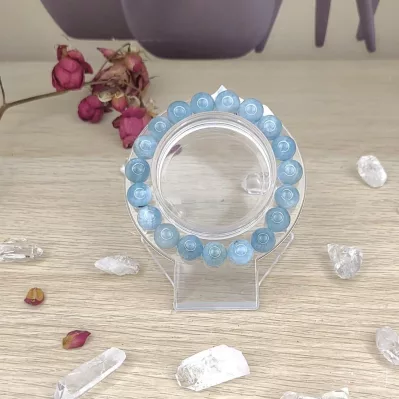 bracelet aigue-marine bleue - bijoux femme
