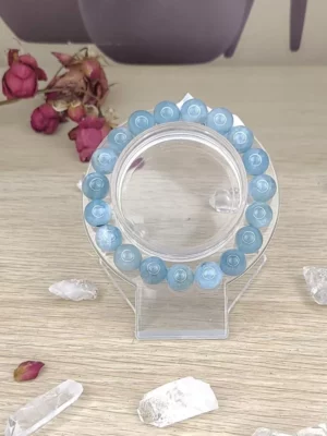 bracelet aigue-marine bleue - bijoux femme