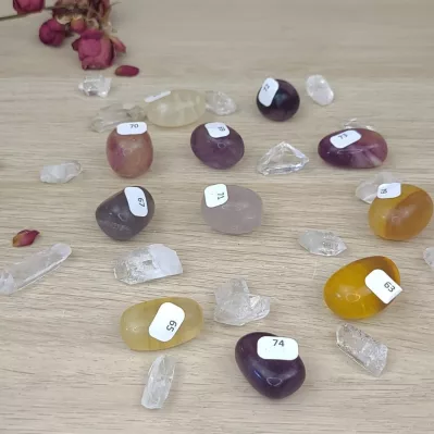 pierre roulée fluorite