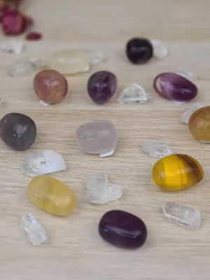 pierre roulée fluorite