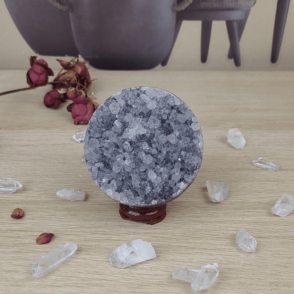 GÉODE D'AMÉTHYSTE URUGUAY SPHÈRE QUARTZ - N°32