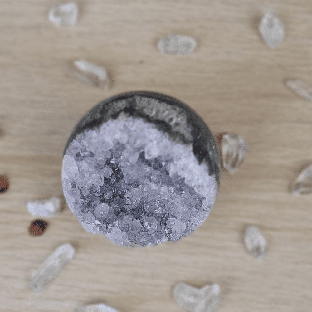 Géode d’Améthyste Uruguay N°135 Sphère Quartz