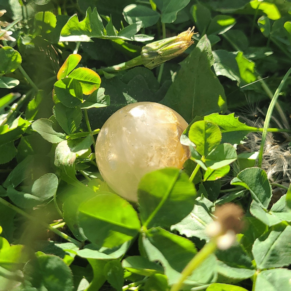 Quartz hématoide sphère