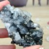 Calcédoine Noire Bleue et Apophyllite Pierre Brute Inde - 91