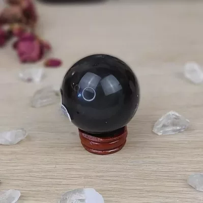 Obsidienne oeil céleste -pierre naturelle de protection