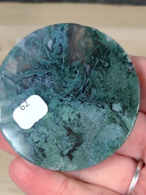 PALET PIERRE NATURELLE - AGATE MOUSSE - BRÉSIL Réf62