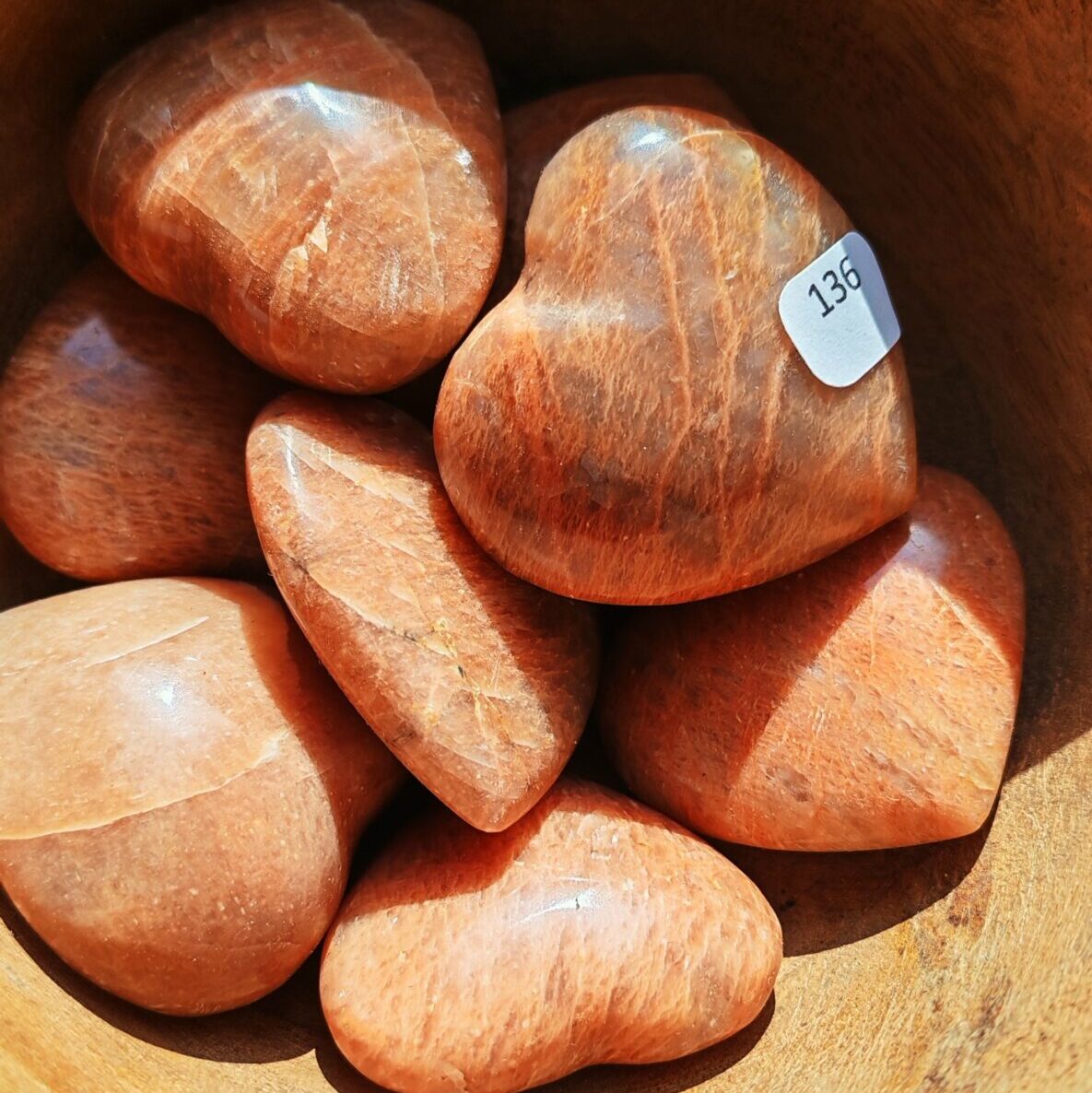 cœur pierre de lune pêche