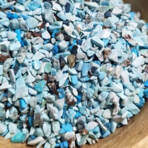 Chips de Turquoise naturelle mini 3–8 mm — Sachet 50 g