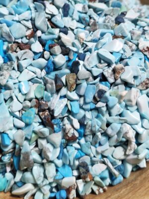Chips de Turquoise naturelle mini 3–8 mm — Sachet 50 g