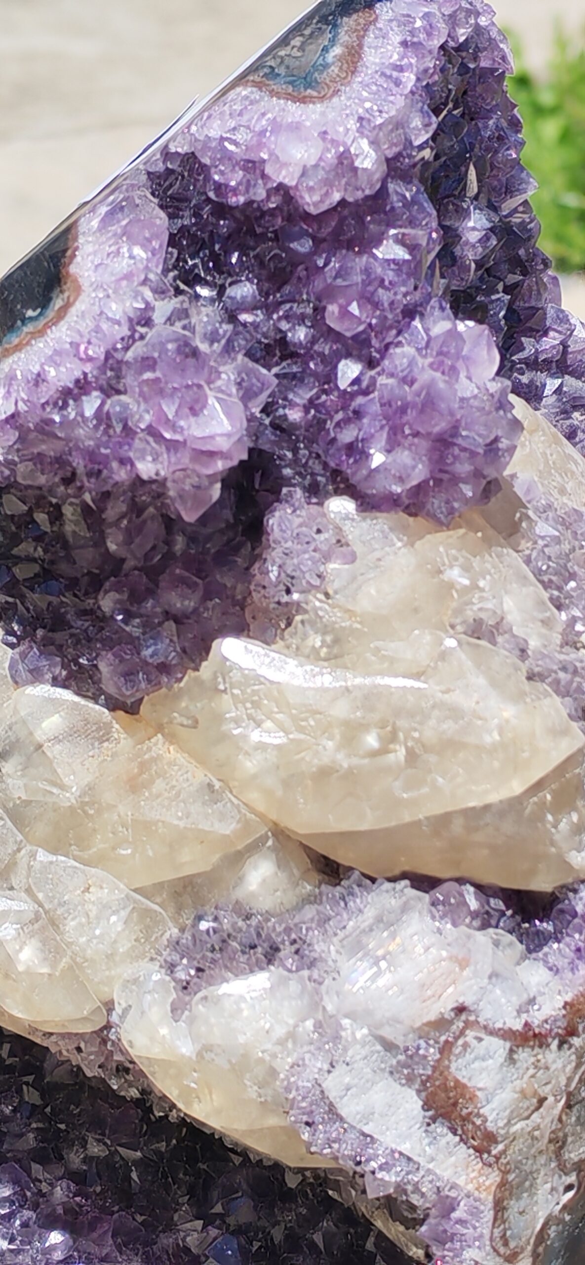 AMÉTHYSTE & CALCITE - URUGUAY SUR SOCLE – Pièce unique 4,584 kg – Image 10