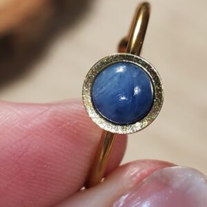 bague cyanite - jonc