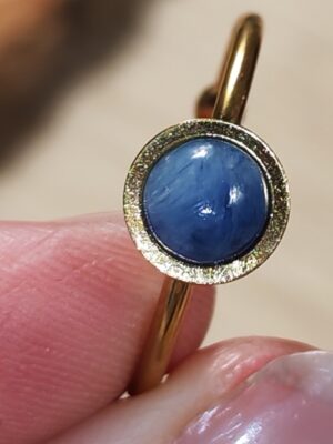 bague cyanite - jonc