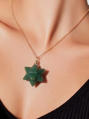 merkaba - pendentif - pierre naturelle