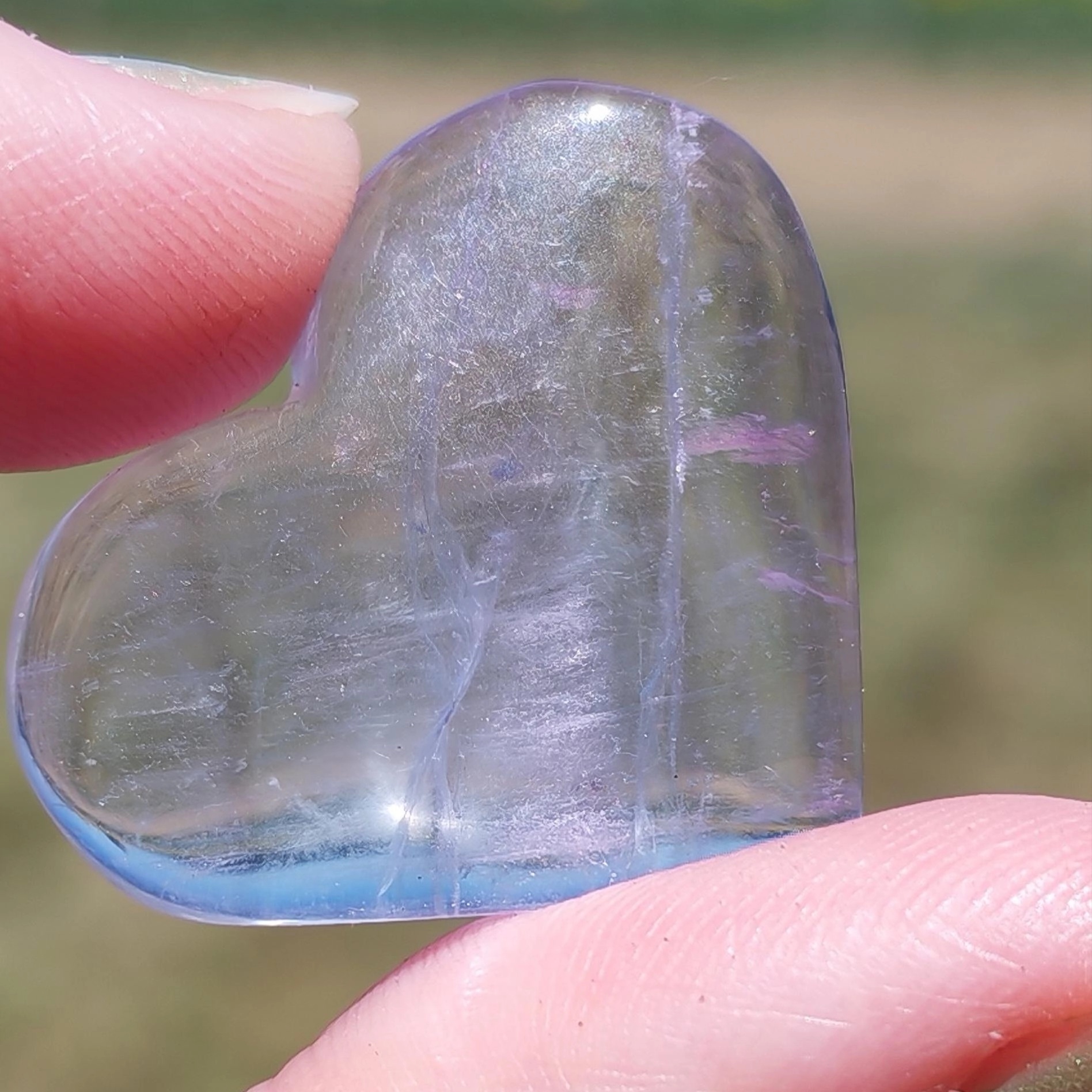 Cœurs en Fluorite Bleue AA – Vue Collection